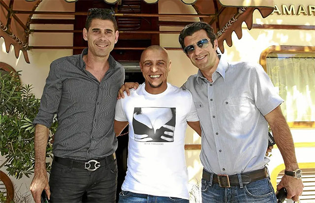 Figo và các đồng đội cũ ở Real