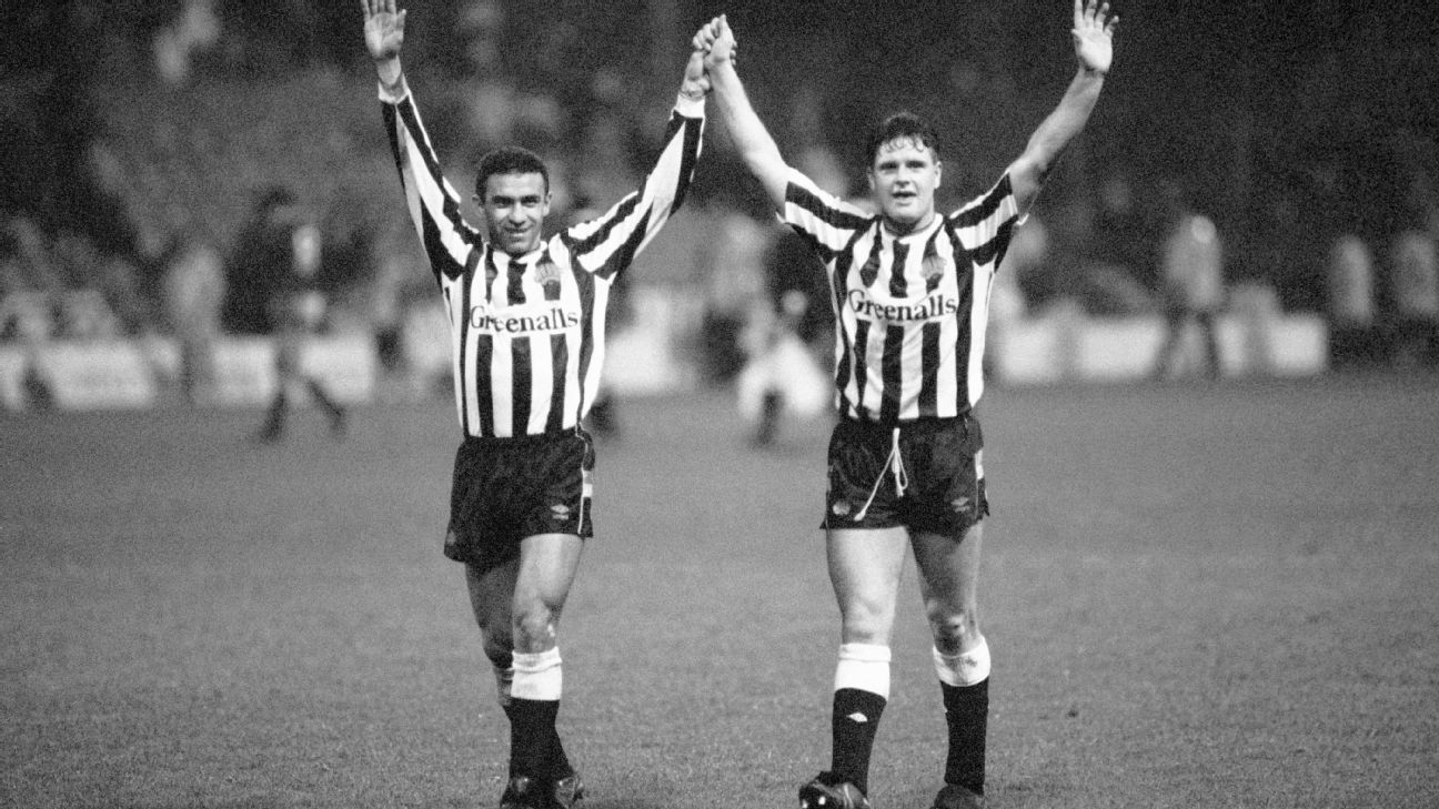 Mirandinha và Paul Gascoigne là bạn thân tại Newcastle thời điểm đó