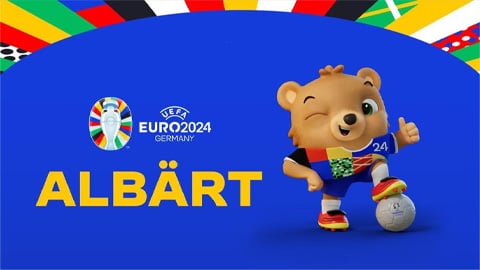 Linh vật EURO 2024: Gấu bông Albert 