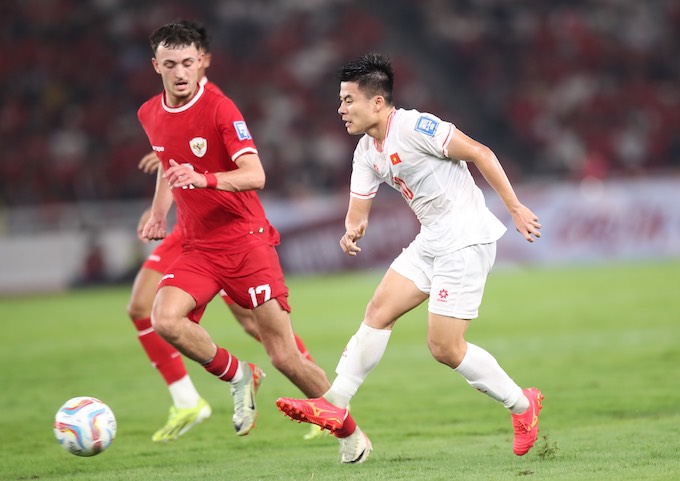 Các cầu thủ trẻ Việt Nam đã không thể tạo đột biến trong trận lượt đi gặp Indonesia - Ảnh: Thoa Lẫm