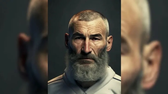 Karim Benzema vẫn nuôi râu dài ở tuổi 80