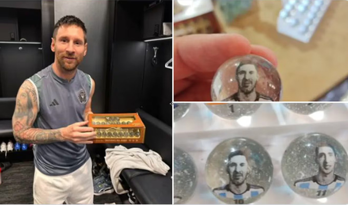 Lionel Messi nhận món quà vô cùng độc đáo