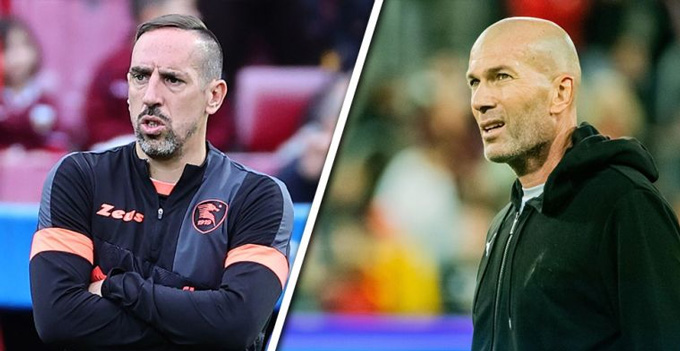Zidane đang nhắm Ribery làm trợ lý tại Bayern