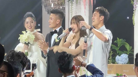 Nhân dịp V.League và hạng Nhất nghỉ: Tranh thủ đi cưới Quang Hải