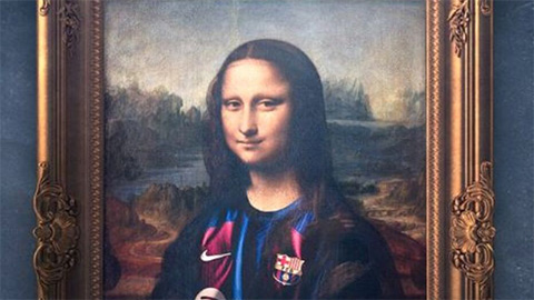 Khi nàng Mona Lisa khoác áo… Barca!