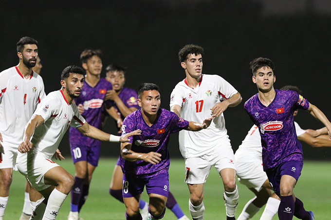 U23 Việt Nam và U23 Jordan hòa nhau trong 90 phút. Ảnh: Nhật Đoàn 