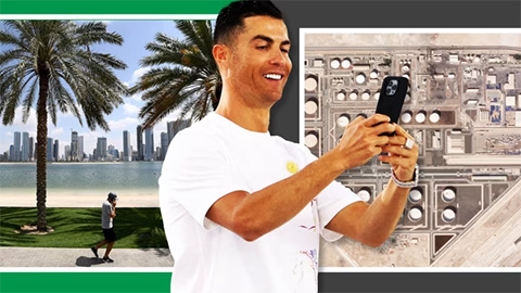 Cristiano Ronaldo tranh thủ hẹn hò trên bãi biển