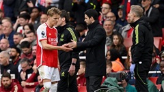 Arsenal nhận hung tin từ Odegaard sau trận thua đau Aston Villa