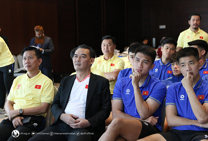 ĐT U23 Việt Nam lắng nghe những quy định khi thi đấu tại VCK U23 châu Á 2024 