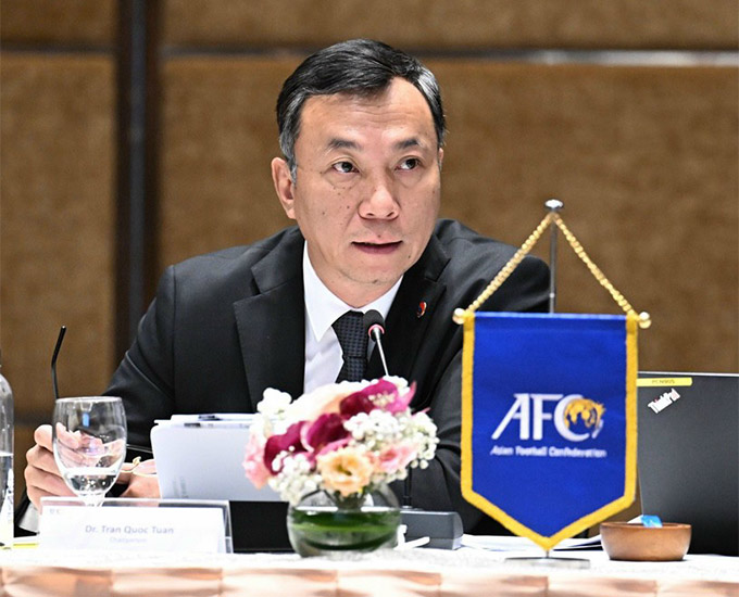 Chủ tịch VFF Trần Quốc Tuấn vừa được bổ nhiệm là Trưởng đoàn AFC tại VCK U23 châu Á 2024 