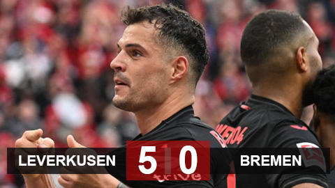 Kết quả Leverkusen vs Bremen: Leverkusen vô địch Bundesliga
