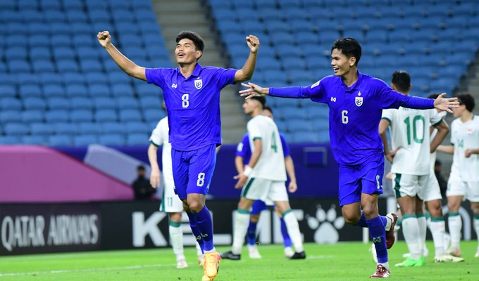 U23 Thái Lan tạo địa chấn trước U23 Iraq ở ngày khai màn giải U23 châu Á 2024 