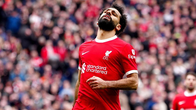 Salah mới chỉ ghi được 1 bàn từ đầu tháng 4/2024