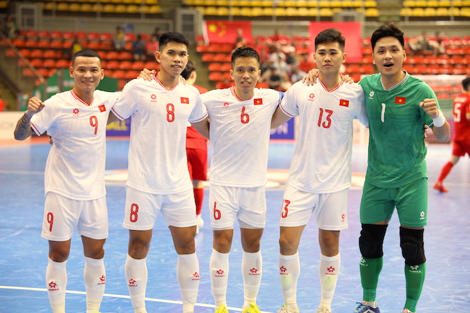 ĐT futsal Việt Nam có chiến thắng quan trọng trước Trung Quốc. ảnh: Phan Hồng 