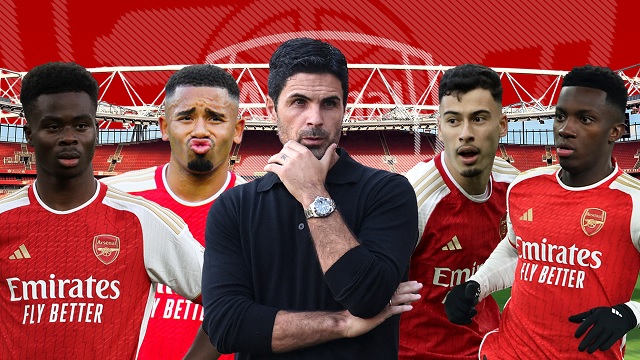 Những tiền đạo của Arsenal quá một màu