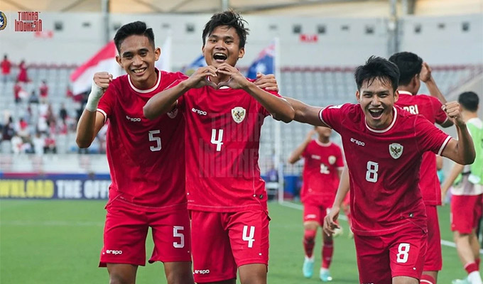 U23 Indonesia đánh bại Jordan với tỷ số thuyết phục, lần đầu tiên trong lịch sử vào tứ kết giải U23 châu Á 2024 