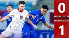 VIDEO bàn thắng  U23 Thái Lan vs U23 Tajikistan: 0-1
