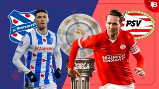 23h45 ngày 25/4: Heerenveen vs PSV