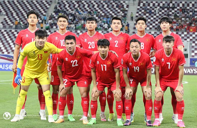 U23 Việt Nam sử dụng đội hình nhiều cầu thủ dự bị trước U23 Uzbekistan - Ảnh: VFF