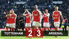 Kết quả Tottenham vs Arsenal: Pháo thủ tiếp tục giữ đỉnh