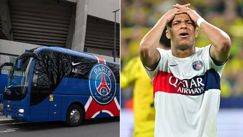 Mbappe bị xe buýt của PSG 'bỏ lại' sau trận thua Dortmund