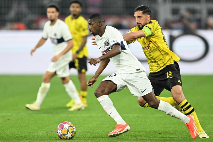 Dembele có màn trình diễn kém thuyết phục trước Dortmund