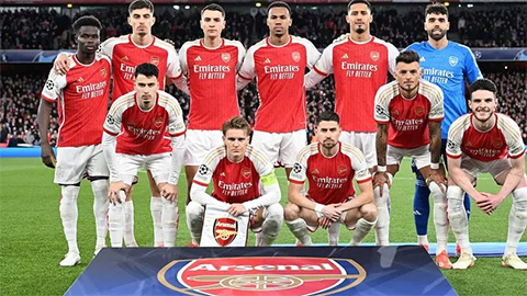 Đội hình Arsenal vượt mốc 1 tỷ euro