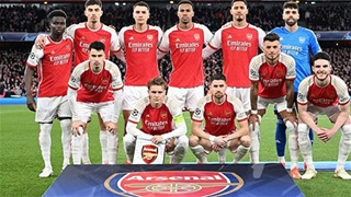 Đội hình Arsenal vượt mốc 1 tỷ euro
