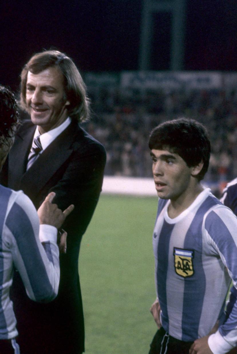Menotti và Maradona vào năm 1979
