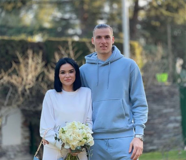 Lunin và bạn gái Anastasia kết hôn vào tháng 3/2021