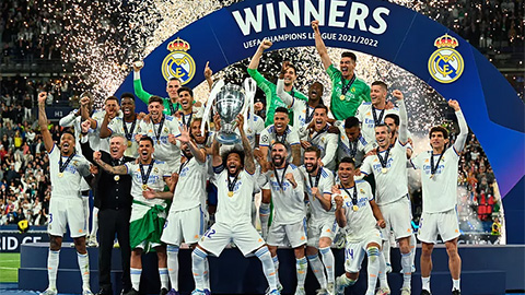 Nếu vô địch Champions League mùa này, các cầu thủ Real được thưởng nhiều hơn mùa 2021/22