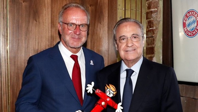 Rummenigge có mối quan hệ thân thiết với chủ tịch Florentino Perez của Real Madrid
