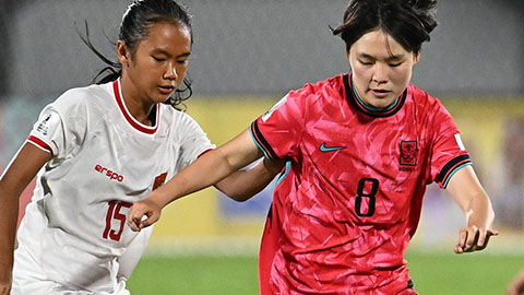 Sau trận thua muối mặt, U17 nữ Hàn Quốc trút giận lên U17 nữ Indonesia bằng chiến thắng của 2 set tennis cộng lại