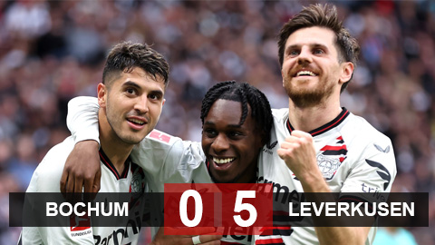 Kết quả Bochum vs Leverkusen: Đại thắng để nối dài kỷ lục