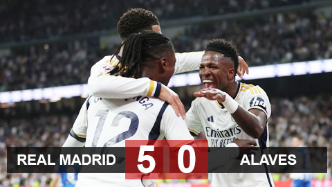 Kết quả Real Madrid vs Alaves: Kền kền trắng xé xác đối thủ