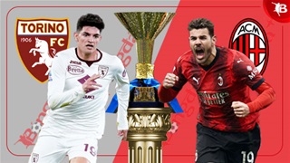 01h45 ngày 19/5: Torino vs Milan