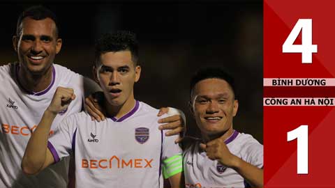 VIDEO bàn thắng Bình Dương vs Công an Hà Nội: 4-1 (Vòng 19 V.League 2023/24)