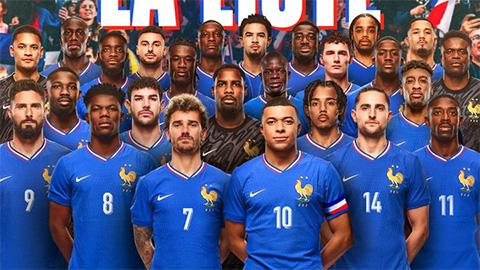 Pháp công bố đội hình dự EURO 2024: Xuất hiện cái tên không ai ngờ tới
