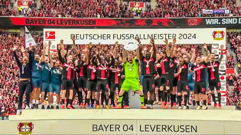 Vòng 34 Bundesliga: Leverkusen đi vào lịch sử, Bayern thua ngược