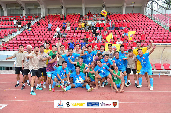 CLB ĐH Phú Nhuận đang thể hiện phong độ ấn tượng ở giải hạng Nhì QG 2024 - Ảnh: ĐHFC 
