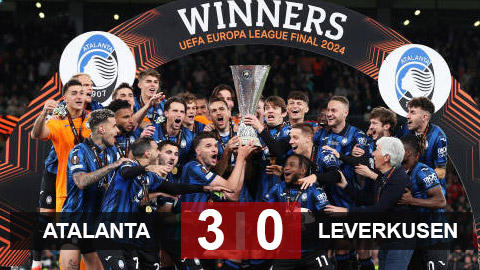 Kết quả Atalanta vs Leverkusen: Atalanta vô địch Europa League
