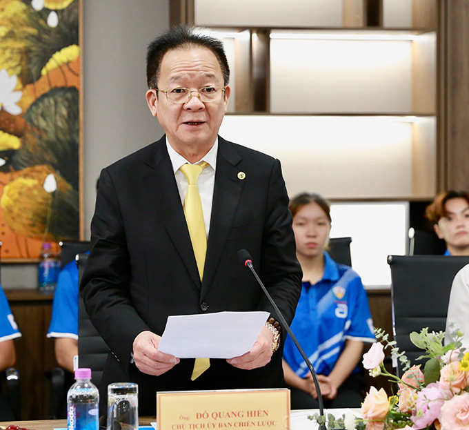 Ông Đỗ Quang Hiển – Nhà sáng lập, Chủ tịch Ủy ban chiến lược Tập đoàn T&T Group phát biểu tại sự kiện.