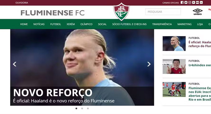 Fluminense thông báo mua thành công Haaland