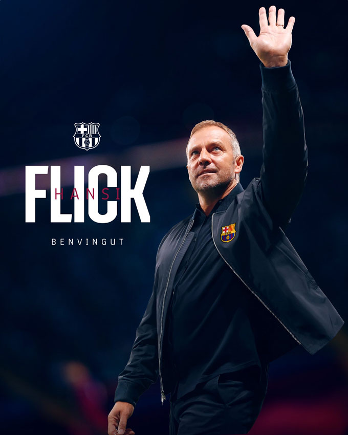 Barca thông báo việc bổ nhiệm Flick