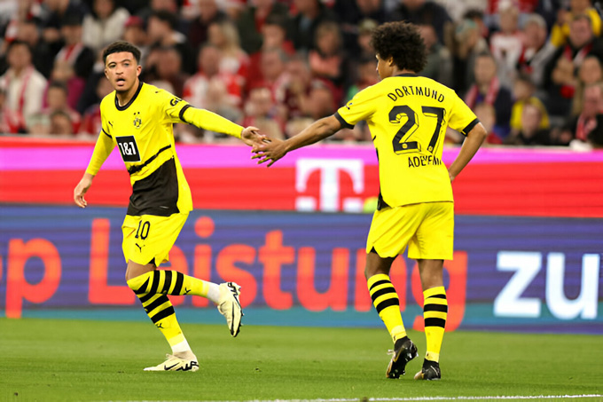 Sancho và Adeyemi là 2 mũi công nguy hiểm nhất của Dortmund