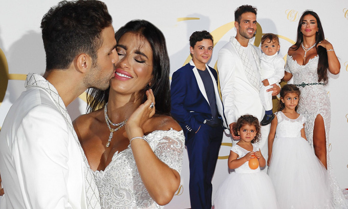 Fabregas làm đám cưới với Daniella vào năm 2018