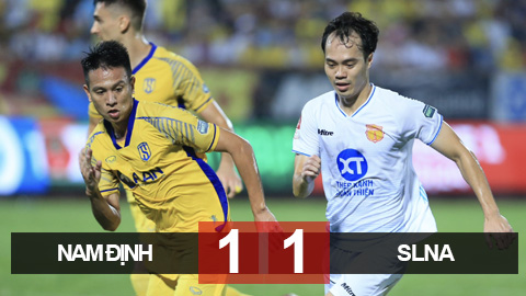 Kết quả Nam Định vs SLNA: Sảy chân, mất lợi thế vô địch V.League sớm 