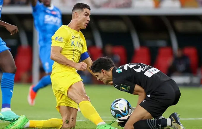 Ronaldo played hard but could not help Al Nassr defeat Al Hilal