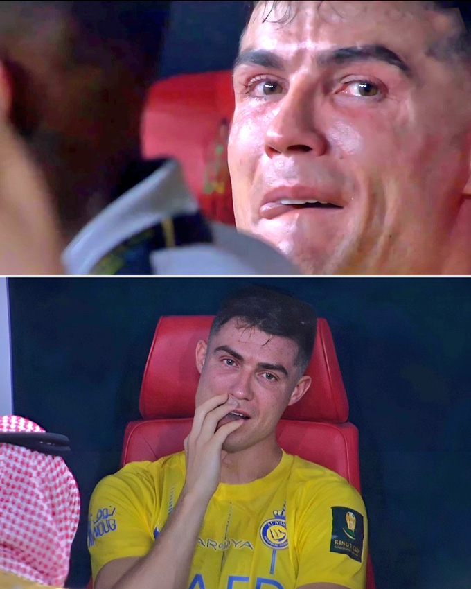 Ronaldo khóc nức nở sau khi Al Nassr thua đau Al Hilal