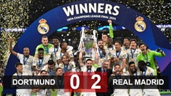 Kết quả Dortmund vs Real Madrid: Los Blancos lần thứ 15 đăng quang